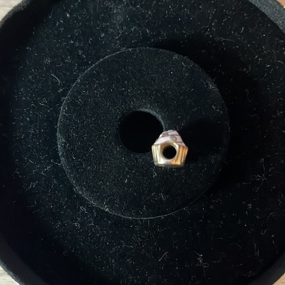 Retired Rare Pandora Pink Cupcake Bead Charm w/ CZ Stones EUC - Picture 4 of 4